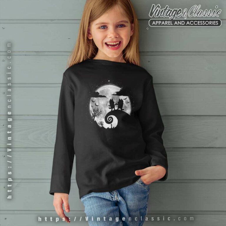 Bluey Midnight Dancing Lovers Shirt Bluey Halloween kids Longsleeves Bluey Midnight Dancing Lovers Shirt Bluey Halloween kids Longsleeves