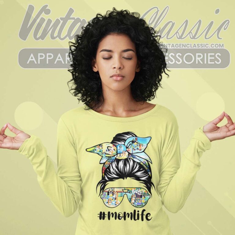 Bluey Mom Life Bluey Shirt For Mom Long Sleeve Tee Bluey Mom Life Bluey Shirt For Mom Long Sleeve Tee