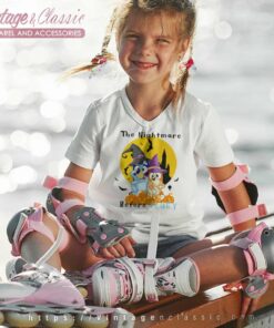 Bluey Nightmare Before Shirt Bluey Halloween 4 Bluey Nightmare Before Shirt Bluey Halloween kids Vneck