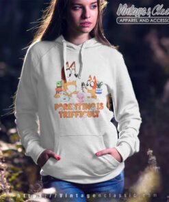 Bluey Parenting Is Trifficult Bluey Bingo Hoodie