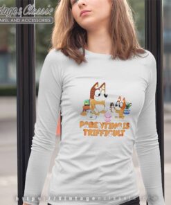 Bluey Parenting Is Trifficult Bluey Bingo Long Sleeve Tee