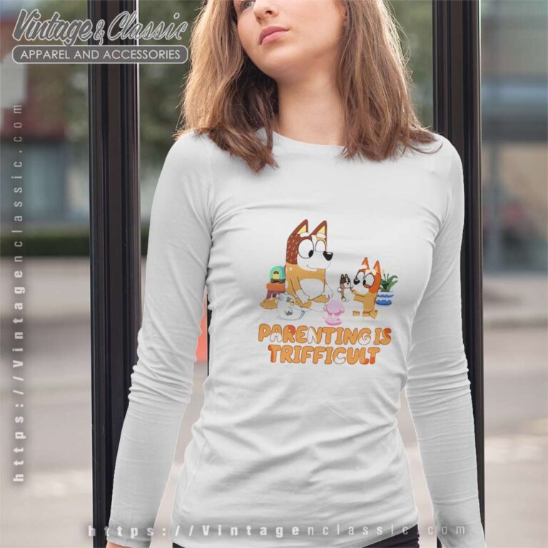 Bluey Parenting Is Trifficult Bluey Bingo Long Sleeve Tee Bluey Parenting Is Trifficult Bluey Bingo Long Sleeve Tee