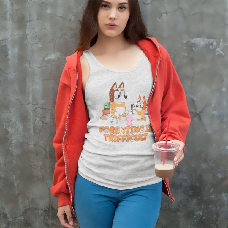 Bluey Parenting Is Trifficult Bluey Bingo Tank Top Racerback Bluey Parenting Is Trifficult Bluey Bingo Tank Top Racerback