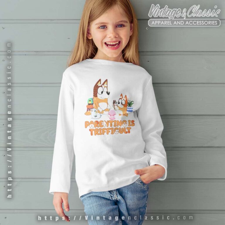 Bluey Parenting Is Trifficult Bluey Bingo kids Sweetshirt Bluey Parenting Is Trifficult Bluey Bingo kids Sweetshirt
