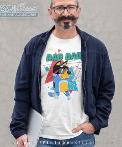 Bluey Rad Dad Bluey and Bandit Longsleeve