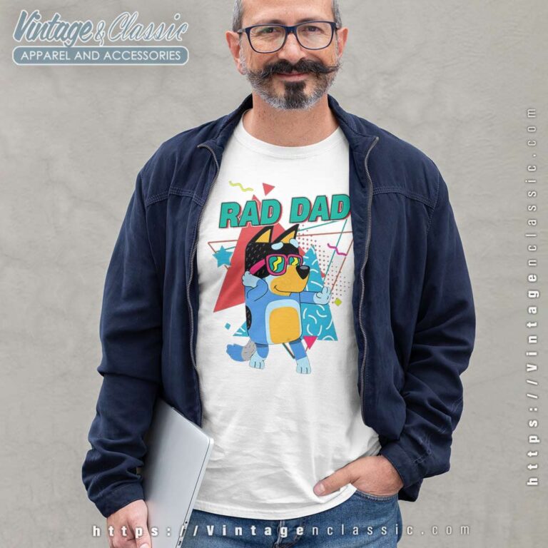 Bluey Rad Dad Bluey and Bandit Longsleeve Bluey Rad Dad Bluey and Bandit Longsleeve
