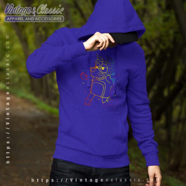 Bluey Rad Dad Dancing Lgbtq Bluey Dad Hoodie Bluey Rad Dad Dancing Lgbtq Bluey Dad Hoodie