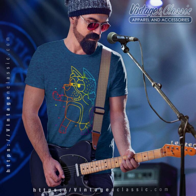 Bluey Rad Dad Dancing Lgbtq Bluey Dad Tshirt Bluey Rad Dad Dancing Lgbtq Bluey Dad Tshirt