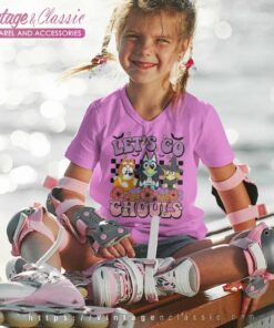 Bluey Shirt Halloween Lets Go Ghouls 9 Bluey Shirt Halloween Lets Go Ghouls kids Vneck