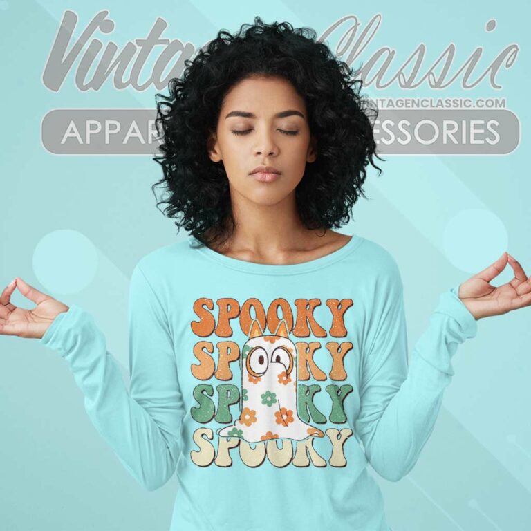 Bluey Spooky Halloween Long Sleeve Tee Bluey Spooky Halloween Long Sleeve Tee