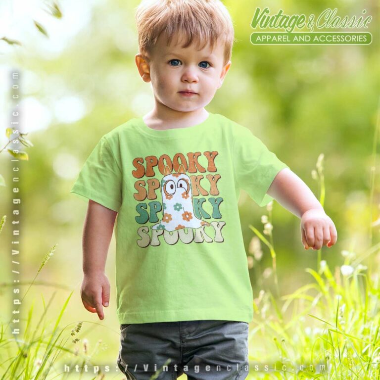 Bluey Spooky Halloween kids Tshirt Bluey Spooky Halloween kids Tshirt