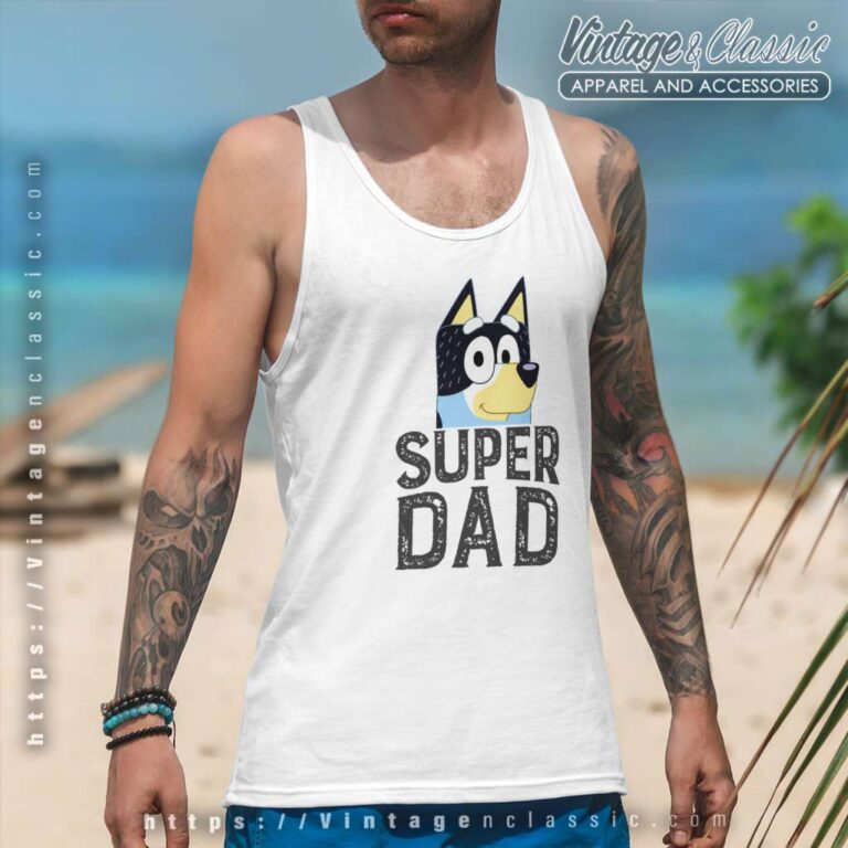 Bluey Super Dad Bandit Tanktop Bluey Super Dad Bandit Tanktop