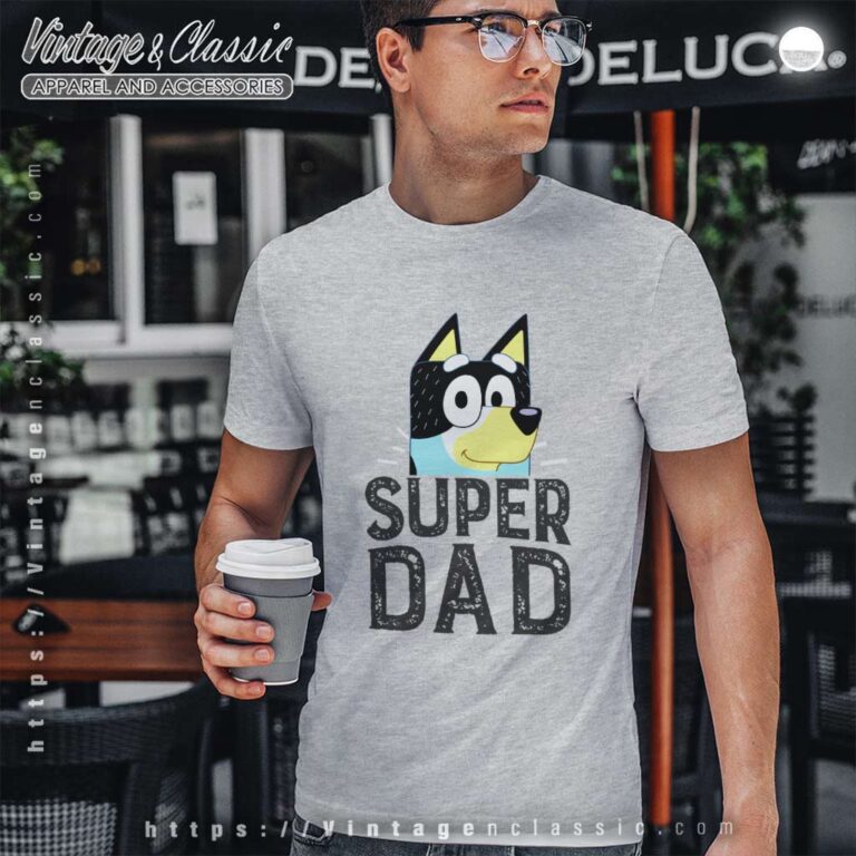 Bluey Super Dad Bandit Tshirt Bluey Super Dad Bandit Tshirt