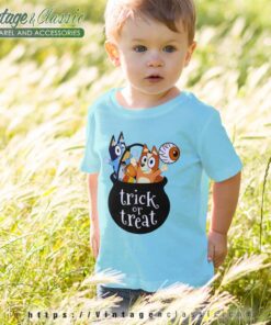 Bluey Trick Or Treat Halloween Shirt 4 Bluey Trick Or Treat Halloween kids Tshirt