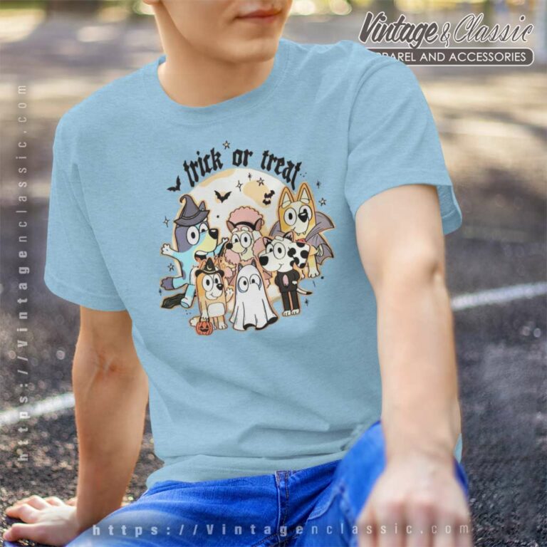 Bluey Trick Or Treat Shirt Bluey And Friend T Shirt Bluey Trick Or Treat Shirt Bluey And Friend T Shirt