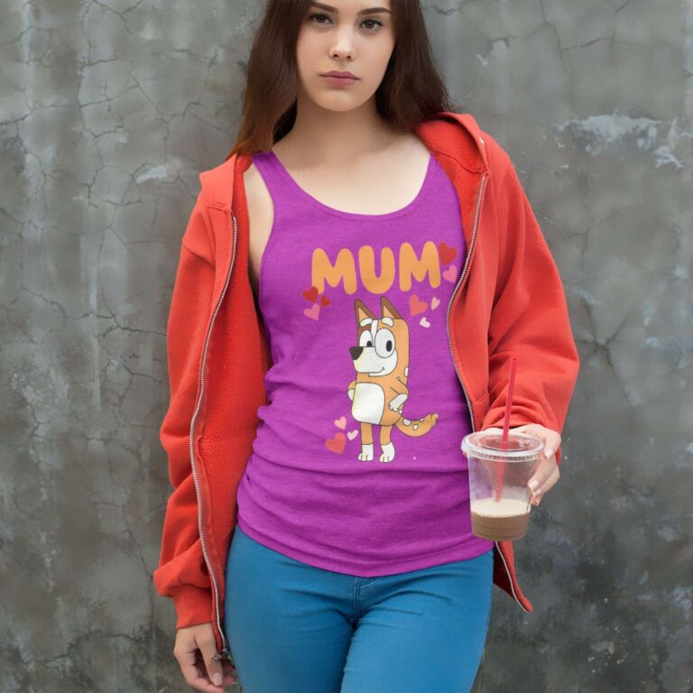 Blueys Mum Sweet Doggy Mom Love Tank Top Racerback Blueys Mum Sweet Doggy Mom Love Tank Top Racerback