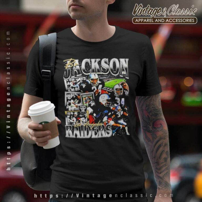 Bo Jackson Los Angeles Raiders T Shirt Bo Jackson Los Angeles Raiders T Shirt