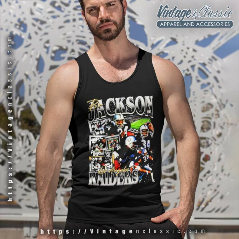 Bo Jackson Los Angeles Raiders Tank Top Racerback Bo Jackson Los Angeles Raiders Tank Top Racerback