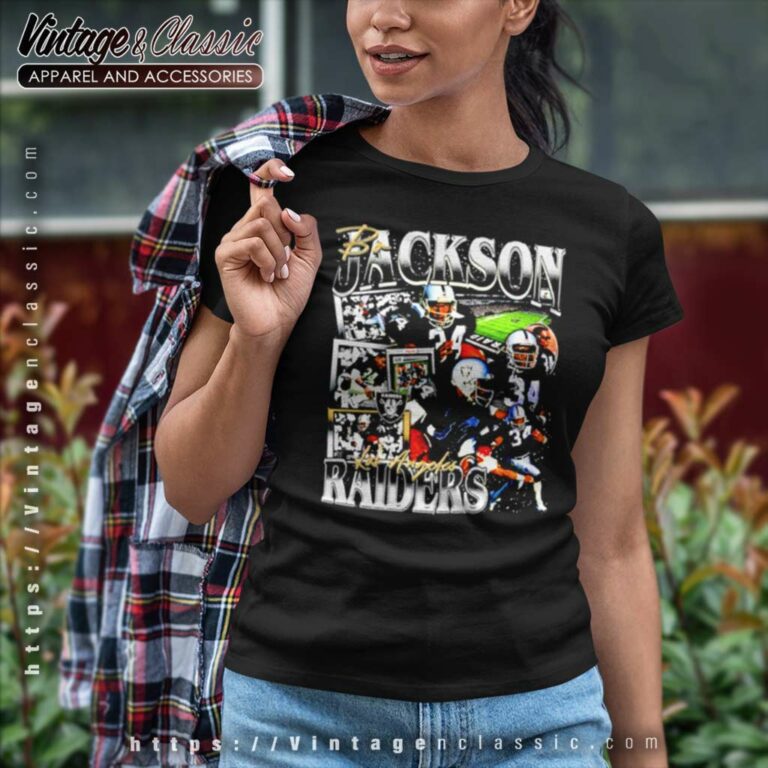 Bo Jackson Los Angeles Raiders Women TShirt Bo Jackson Los Angeles Raiders Women TShirt