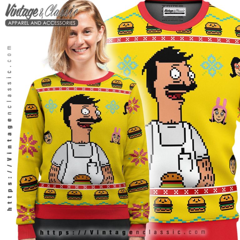 Bob Burgers Bob Belcher Ugly Christmas Sweater Ugly Sweater shirt Bob Burgers Bob Belcher Ugly Christmas Sweater Ugly Sweater shirt