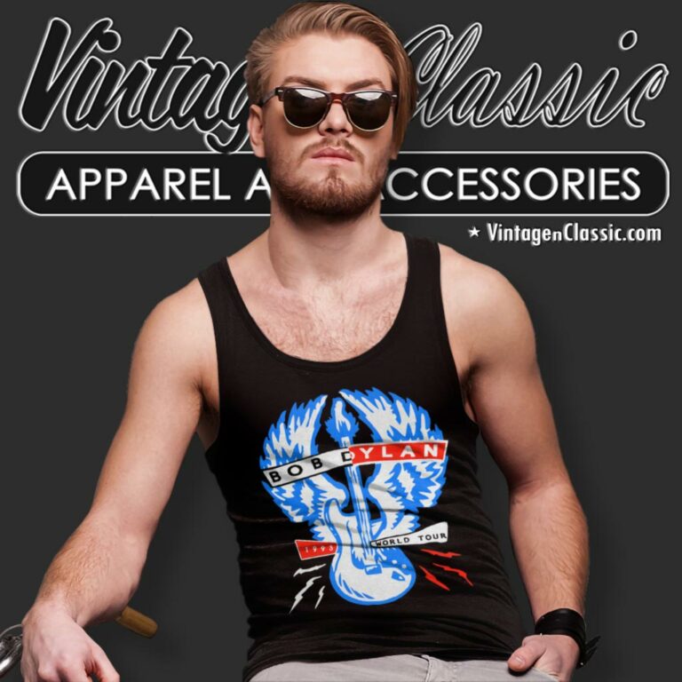 Bob Dylan 1993 World Tour Tank Top Racerback Bob Dylan 1993 World Tour Tank Top Racerback