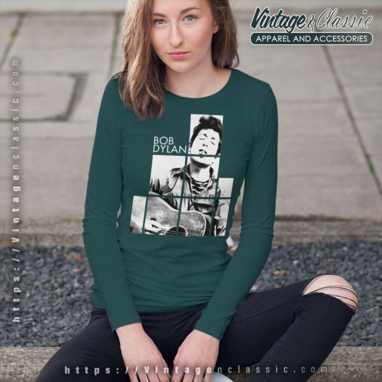 Bob Dylan Blocks Officially Licensed Long Sleeve Tee Bob Dylan Blocks Officially Licensed Long Sleeve Tee