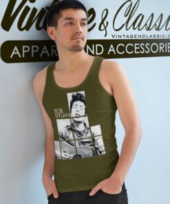 Bob Dylan Blocks Officially Licensed Tank Top Racerback