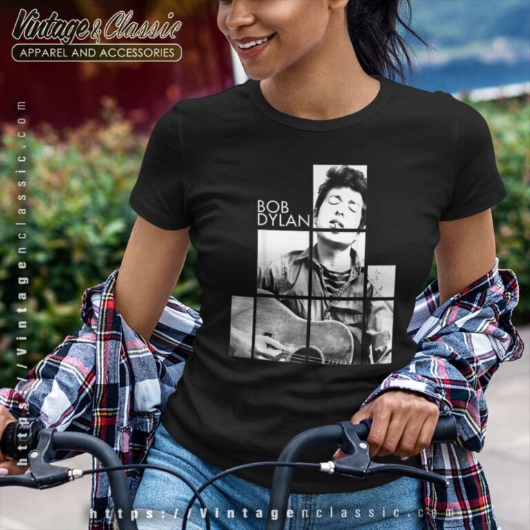 Bob Dylan Blocks Officially Licensed Women TShirt Bob Dylan Blocks Officially Licensed Women TShirt