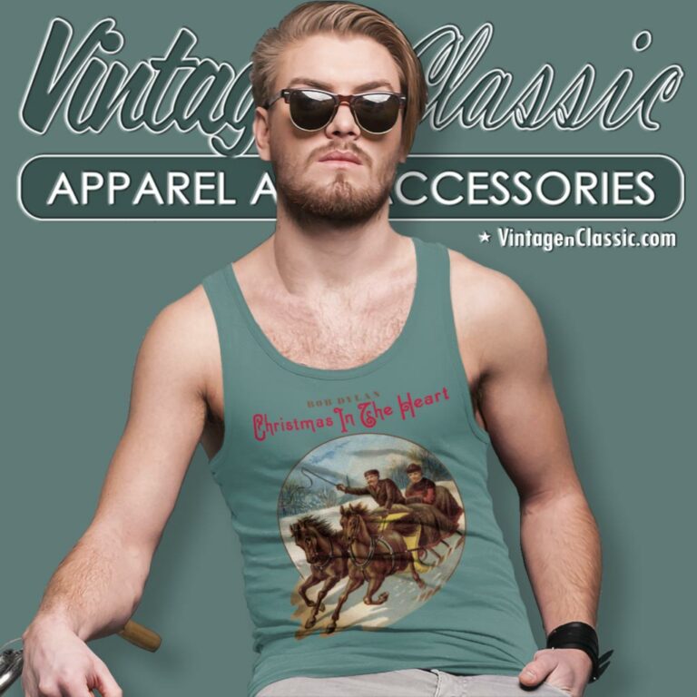Bob Dylan Christmas In The Heart Tank Top Racerback Bob Dylan Christmas In The Heart Tank Top Racerback