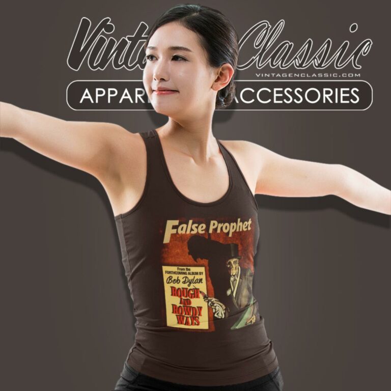 Bob Dylan False Prophet Tank Top Racerback Bob Dylan False Prophet Tank Top Racerback