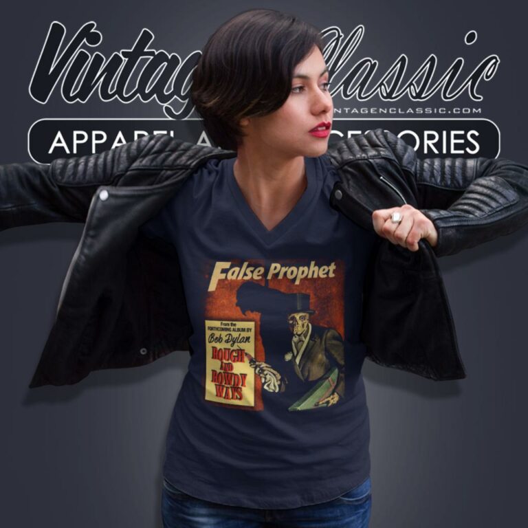 Bob Dylan False Prophet V Neck TShirt Bob Dylan False Prophet V Neck TShirt