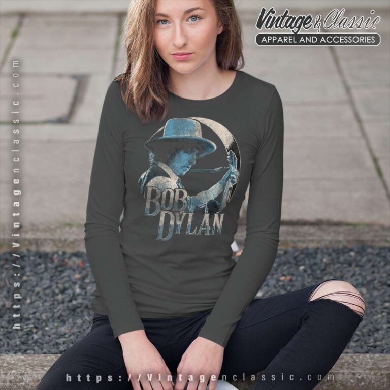 Bob Dylan Guitar 1975 Long Sleeve Tee Bob Dylan Guitar 1975 Long Sleeve Tee