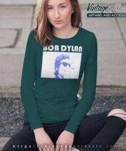 Bob Dylan Harmonica Microphone Photo Long Sleeve Tee