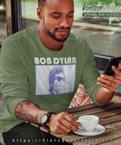 Bob Dylan Harmonica Microphone Photo Sweatshirt