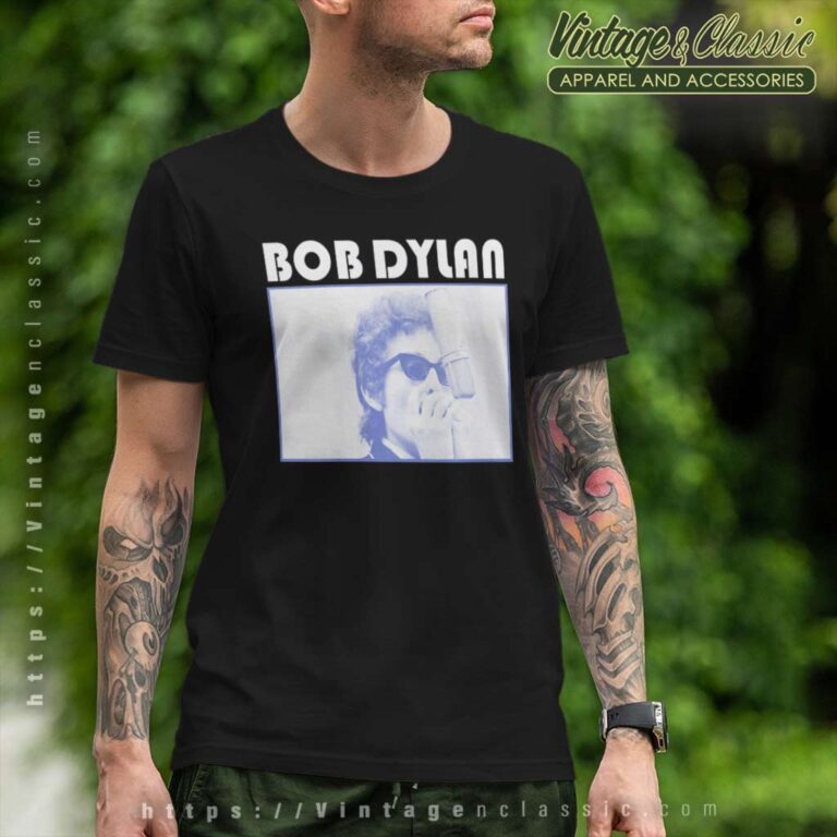Bob Dylan Harmonica Microphone Photo T Shirt Bob Dylan Harmonica Microphone Photo T Shirt
