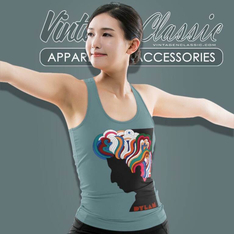 Bob Dylan Milton Glaser Tank Top Racerback Bob Dylan Milton Glaser Tank Top Racerback