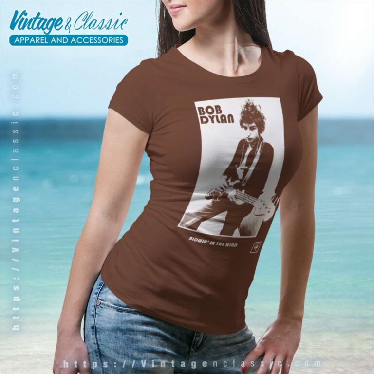 Bob Dylan Official Bass Photo Women TShirt Bob Dylan Official Bass Photo Women TShirt