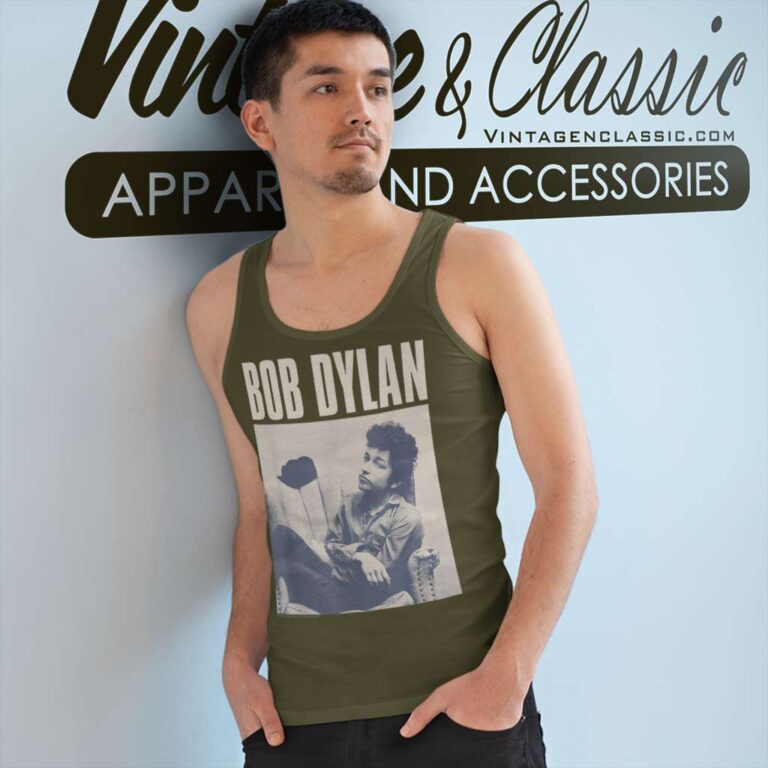 Bob Dylan Official Chair Photo Tank Top Racerback Bob Dylan Official Chair Photo Tank Top Racerback