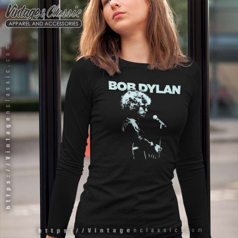 Bob Dylan Official Profile Photo Long Sleeve Tee Bob Dylan Official Profile Photo Long Sleeve Tee