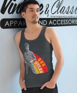 Bob Dylan Official Rainbow Photo Tank Top Racerback