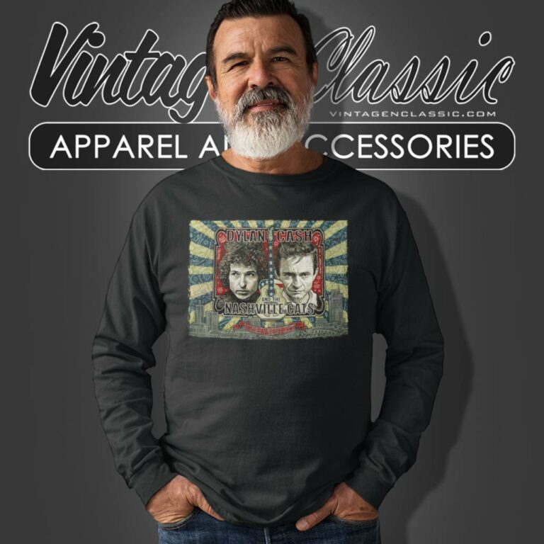 Bob Dylan Shirt Johnny Cash The Nashville Cats Long Sleeve Tee Bob Dylan Shirt Johnny Cash The Nashville Cats Long Sleeve Tee