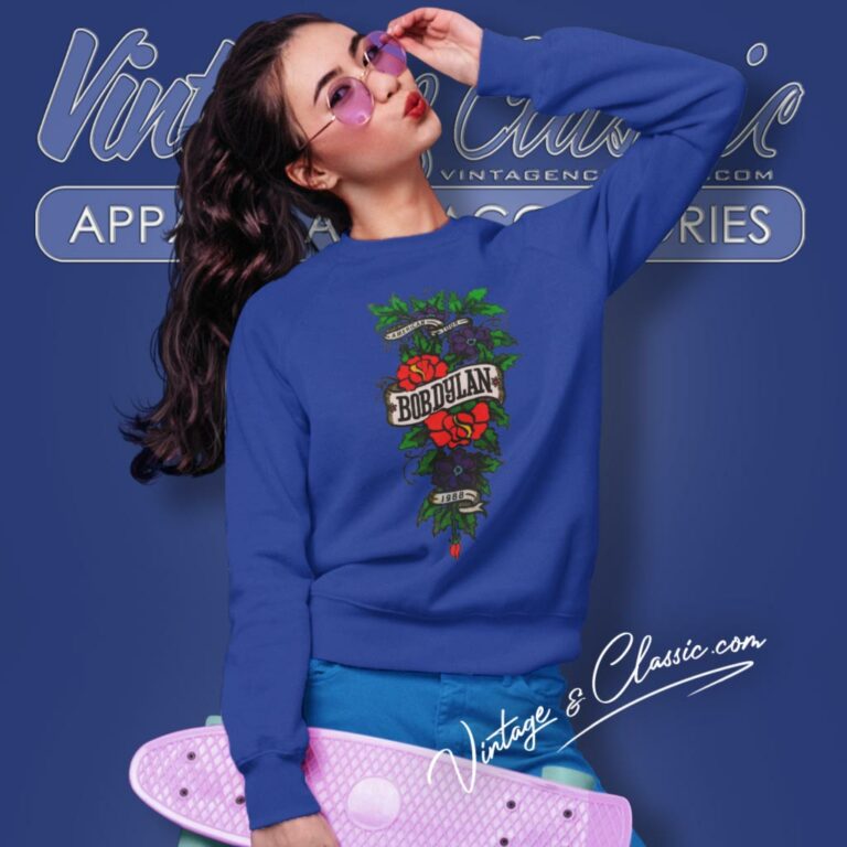 Bob Dylan Shirt Ticket 1988 Rare Tour Sweatshirt Bob Dylan Shirt Ticket 1988 Rare Tour Sweatshirt