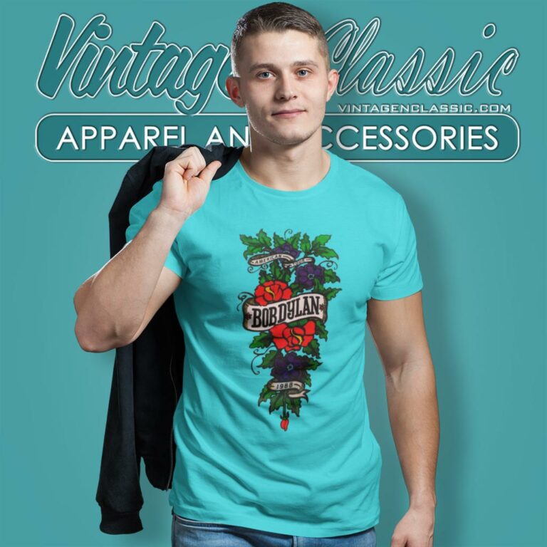 Bob Dylan Shirt Ticket 1988 Rare Tour T Shirt Bob Dylan Shirt Ticket 1988 Rare Tour T Shirt