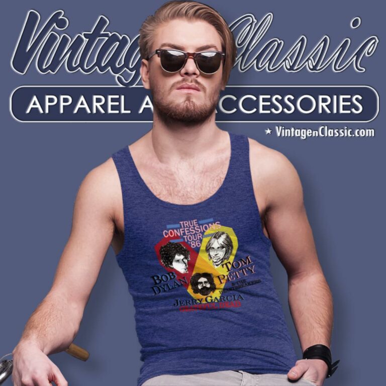 Bob Dylan Shirt True Confessions Tour 86 Tank Top Racerback Bob Dylan Shirt True Confessions Tour 86 Tank Top Racerback