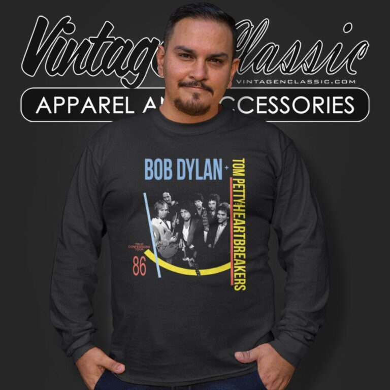 Bob Dylan Shirt True Confessions Tour Long Sleeve Tee Bob Dylan Shirt True Confessions Tour Long Sleeve Tee