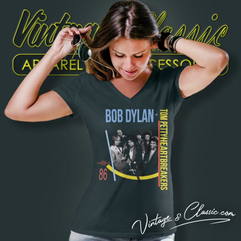 Bob Dylan Shirt True Confessions Tour V Neck TShirt Bob Dylan Shirt True Confessions Tour V Neck TShirt