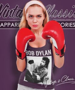 Bob Dylan Sitting Tank Top Racerback