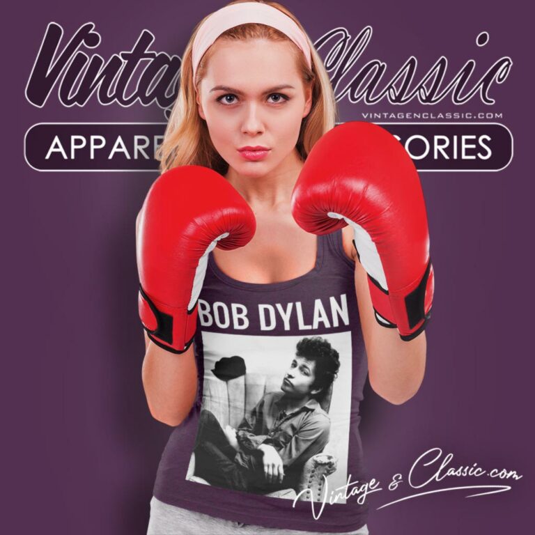 Bob Dylan Sitting Tank Top Racerback Bob Dylan Sitting Tank Top Racerback