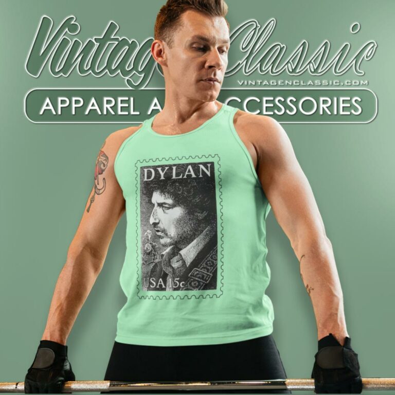 Bob Dylan Stamp Tank Top Racerback Bob Dylan Stamp Tank Top Racerback