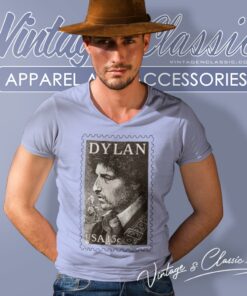 Bob Dylan Stamp V Neck TShirt